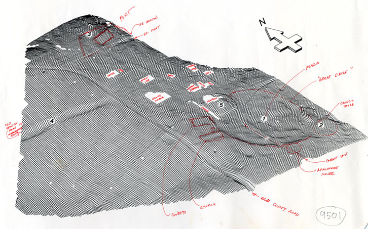 Topographic map of Mission San Luis